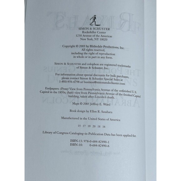 Team of Rivals: The Political Genius of Abraham Lincoln, Doris Kearns Goodwin HC - Picture 2 of 6